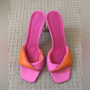 Billini Vibrant Pink and Orange Heels